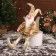 New Year's jester "with wings" sits, moves, 39x14 cm, gold