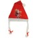 New Year's cap "Santa Claus" with pigtails, 40x27 cm, mix