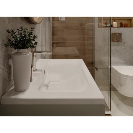 Paola Elegante sink, half -vested, 80 cm, rectangular-4