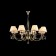 Chandelier Maytoni RC093-PL-08-R, 8HE14, 40W, 85x85x103 cm, bronze color