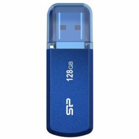 USB flash drive_128 Gb Silicon Power Helios 202 Blue USB 3.0 / Aluminum / SP128GBUF3202 106987-1