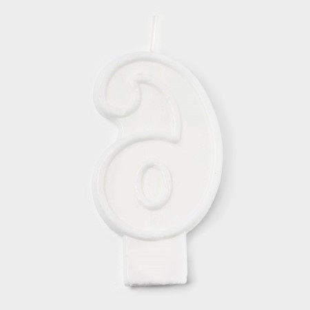 Candle figure for the cake "6", 3.7 x 7.2 cm-4