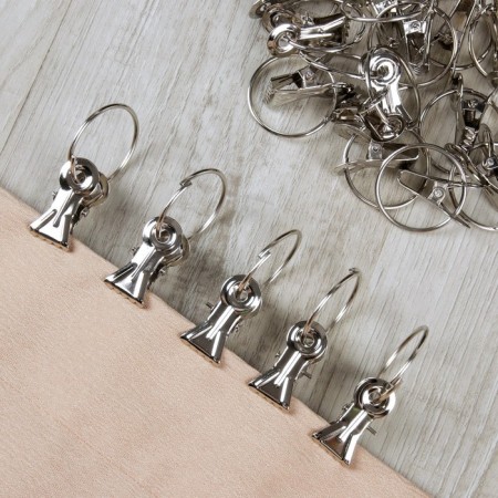 A ring for a cornice, with a clamp, d = 32/36 mm, 20 pcs, silver color-1