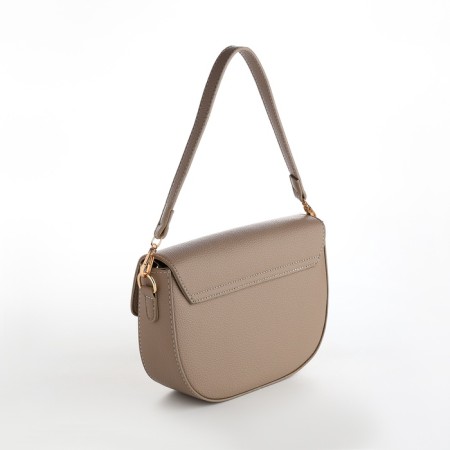 Women's bag on the valve, Textura, small size, beige color-12