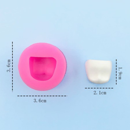 Form Silicone Universal "Face", product size - 2.1 × 1.9 cm