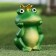 Garden figure "Princess Frog" 9x18x17cm