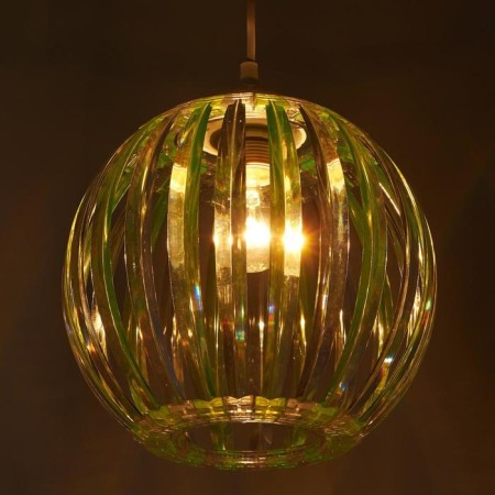 Lamp Bayerlux 4330/1, 1he27 15W, green/transparent 21x24+60 cm-2