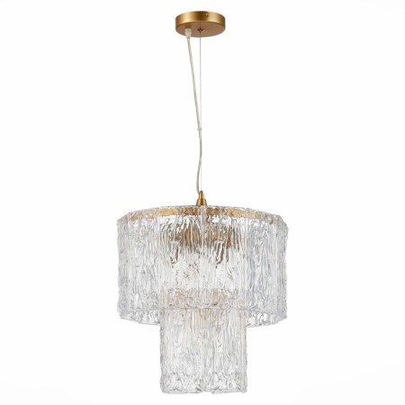 Suspended EVOLUCE lamp. Sle283203-05. Rida. 5x40 watts, E27, 38x38x38 cm, golden color-1