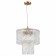 Suspended EVOLUCE lamp. Sle283203-05. Rida. 5x40 watts, E27, 38x38x38 cm, golden color