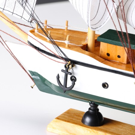 Souvenir medium "Mortan" ship, white, 33x31x5 cm-4