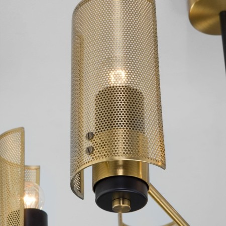Ceiling chandelier with metal ceiling Grino, 60W, E14, 60x60x45 cm-3