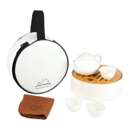 A set for a tea ceremony of 5 items, 3 persons, a cup of 30 ml, a kettle 160 ml, porcelain-1