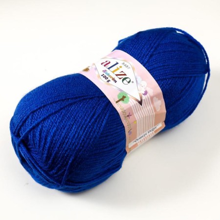 Yarn "Sekerim Bebe" 100% acrylic 320m/100g (141 cornflower-1
