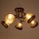 Adelela chandelier 5he27 40W black-gold 65x65x26 cm Bayerlux