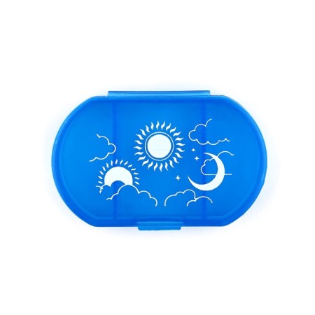Tabalney "Health", 3 sections, blue, 6 x 4 x 1.3 cm