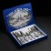 A set of cutlery "Troika", 24 items, art painting, decorative box
