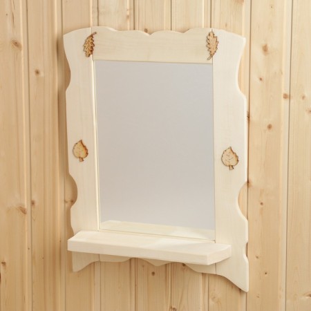Mirror with a shelf, 55x43 cm-9