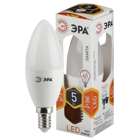 LED LED era Standard "candle", 5 watts, E14, 400 lm, 2700k, glow warm white