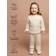 Knot -knitted suit Amarobaby Noodles, height 80 cm, milk color