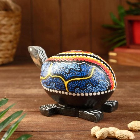 Souvenir-Jewish "Turtle Disneric with a swinging head" tree 17x12x10 cm mix-1