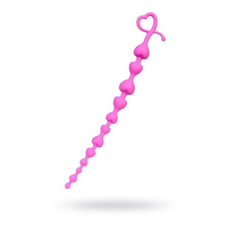 Anal chain Todo by toyfa Long Sweety, silicone, pink color, 34 cm, d = 2.7 cm