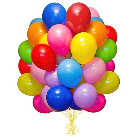 Latex ball 12 ", pastel, set of 100 pcs., Mix color-1
