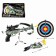 Camouflage crossbow, with a target