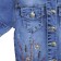 Denim jacket for girls, height 110 cm, blue color