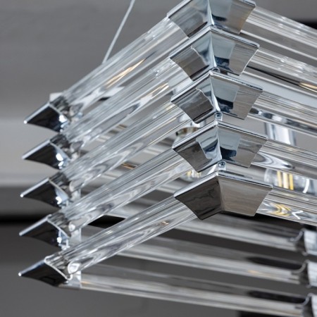Suspended chandelier Arte Lamp Caravaggio A1059SP-6CC, E14, 6x40 W, 30x80x21 cm, chrome-2