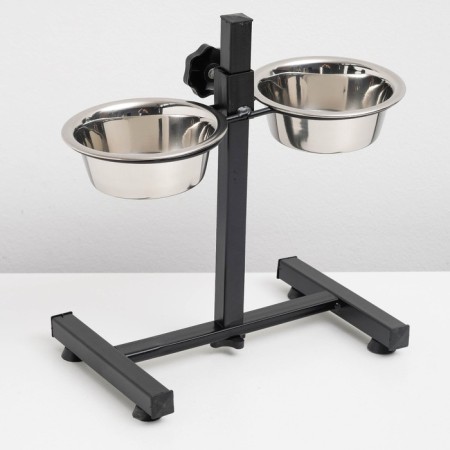 Adjustable stand 28 cm with 2 bowls of 400 ml