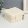 Casket to the leatherette for jewelry "Strokes. Beige" 5x10x10 cm