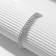 Bracelet with rhinestones "ice" elegance, 3 rows, white color in silver, l = 18 cm