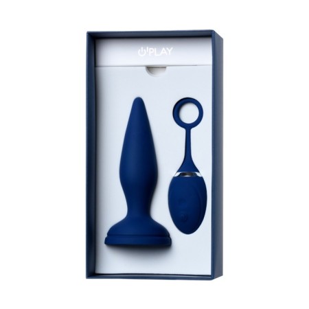 O’Play Unico anal vibrating tribe with a remote control, silicone, blue, 13.5 cm-13
