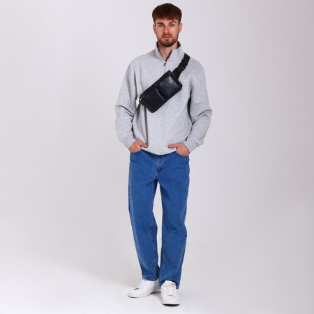 Board belt on lightning, 2 external pockets, black color-6