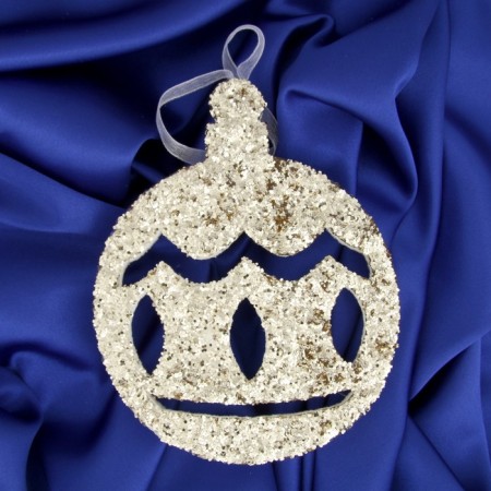 Christmas tree decoration "flickering ball" 11.5x14.5 cm