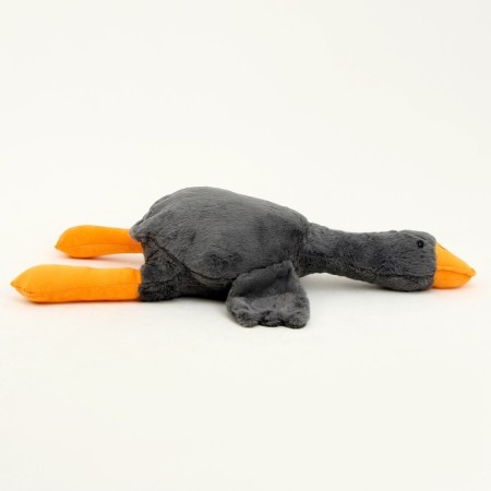Soft toy "Goose", 90 cm, gray color-3