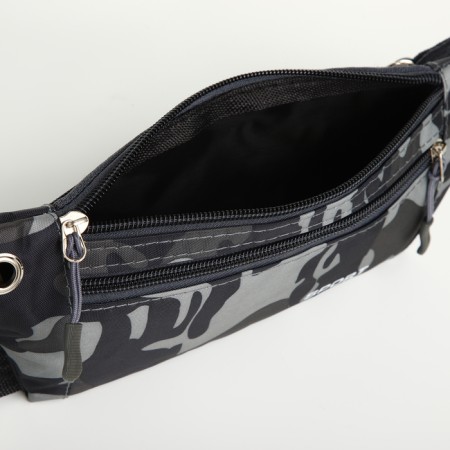Board belt on a zipper, external pocket, USB connector, gray color-4