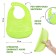 Blooper for feeding silicone with pocket, green color