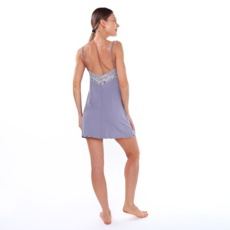 Night shirt female, gray color, size 44-4