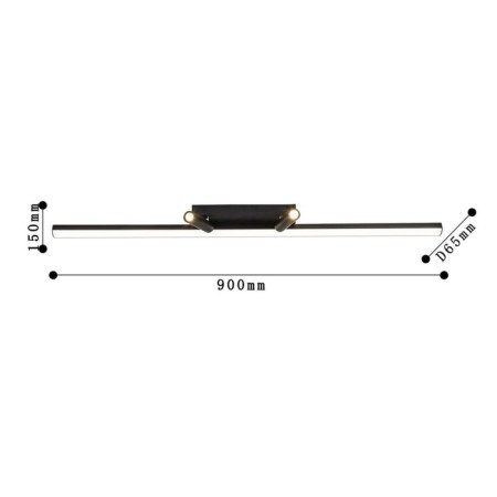 Ceiling lamp Reticenza 65 mm, LED 31W-2