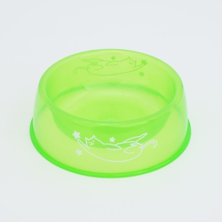 Plastic bowl “cat and stars”, 300 ml, green-3
