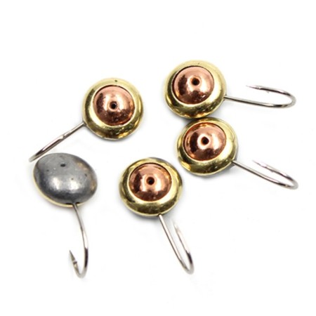 Mormyshka soldering Yaman's eye is perch, weight 0.85 g, copper, packaging 5 pcs.