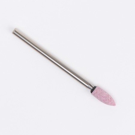 Corundum mill for manicure “Conus is rounded”, average stiffness, D 4 × 9 mm, in a plastic case-2