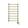 Domoterm electric heated towel rail "Stefano", 400 x 800 mm, 8 crossbars, rights, bronze