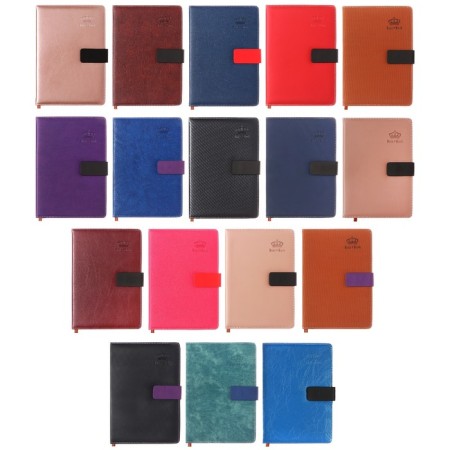 Organizer A5, with a header, 120 sheets in a ruler, PVC cover, mix-6