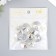 Decor for creativity Plastic "Rhinesta Diamond. Transparent" set of 10 pcs 2.5x2.5 cm