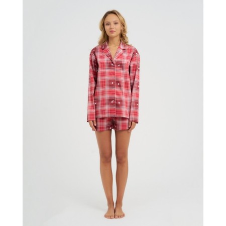 Пижама (рубашка, шорты) женская KAFTAN Red, р. 48-50-1