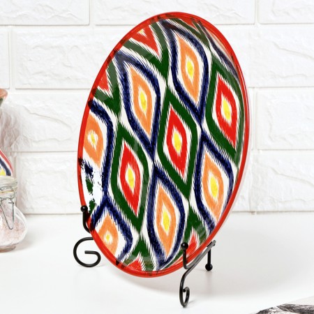 Lryagan Round Rishtan Ceramics 28 cm, Atlas in Dagger Pack-3