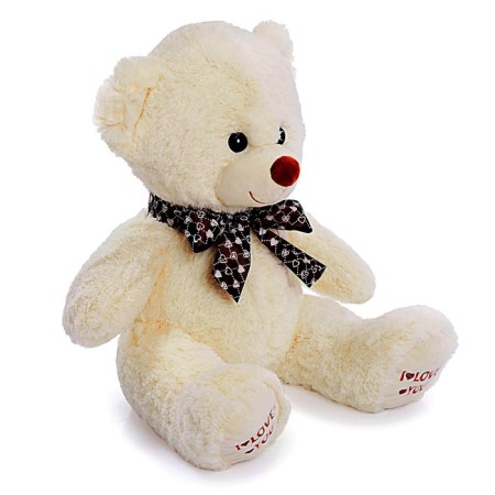 Soft toy "Bear Toptyka", Milk color, 70 cm-1