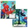 Notebook in a cage 12 sheets, 5 types of mix, cover coated cardboard, spider-man
